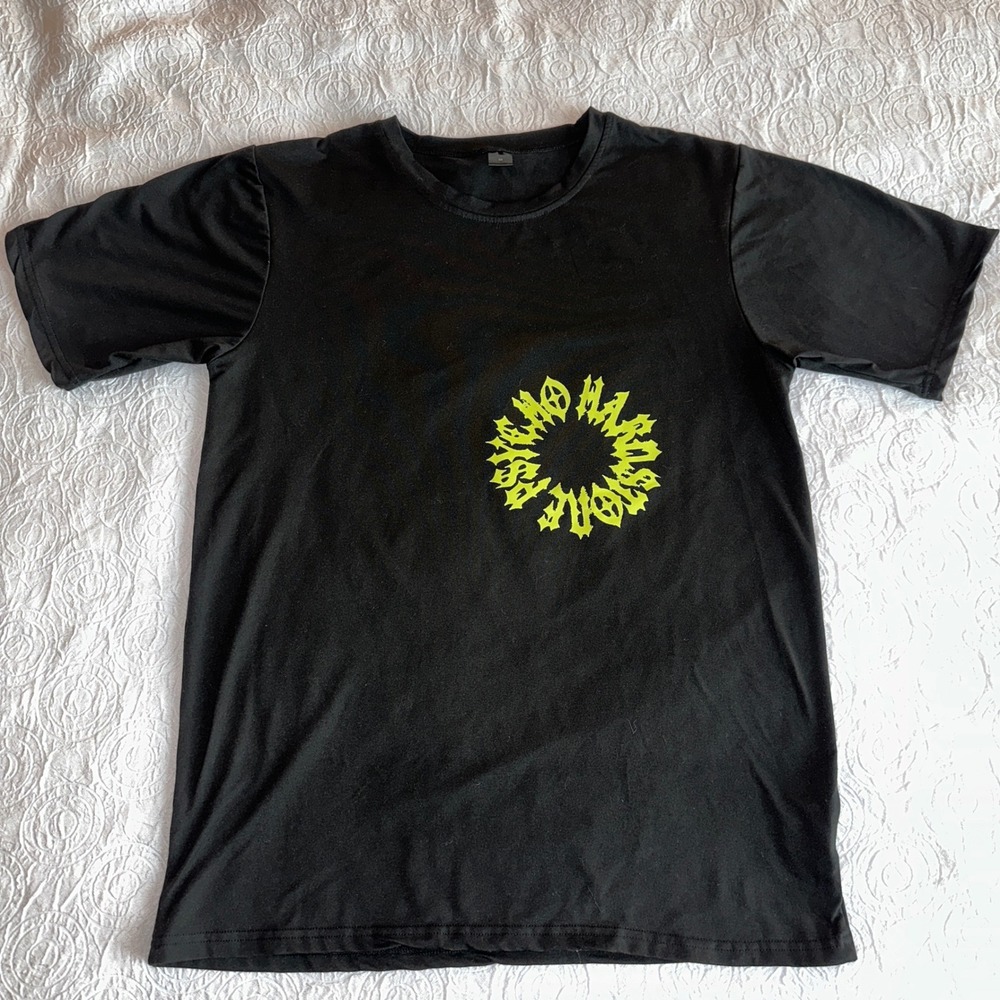 Don Toliver HARDSTONE PSYCHO T‎ Shirt Medium Black TWIN PEEKS Green
